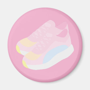 Aimant Chaussures de course roses