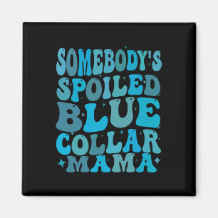Aimant Chaussures Spock Col Bleu Maman Super Maman Mère