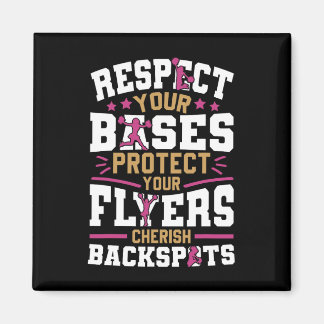 Aimant Cheer Cheerleading Respectez vos Ses Protégez votr