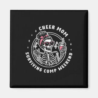 Aimant Cheer Mom Surviving Comp Weekend Cheerleading Moth
