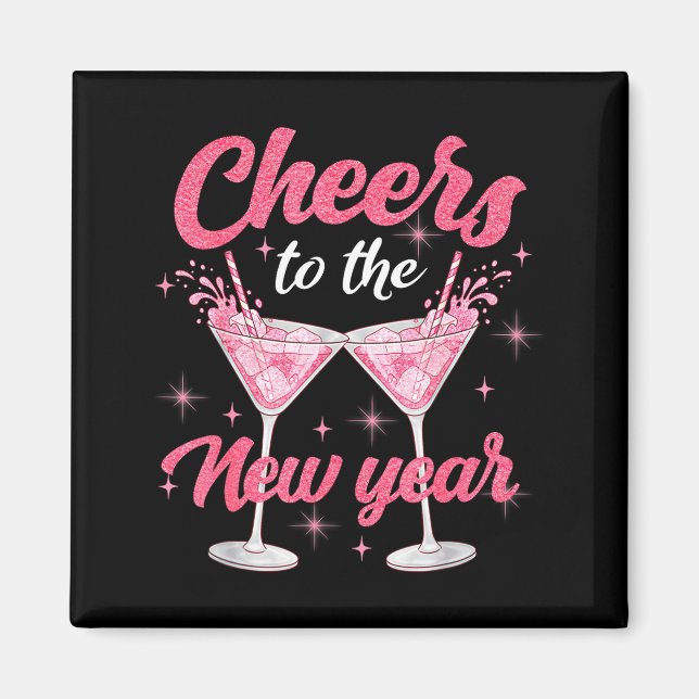 Aimant Cheer To The New Year Happy New Year 2026 Countdow (Devant)