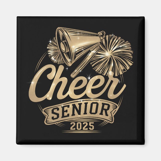 Aimant Cheerleader en dernière année 2025 Promotion (Devant)