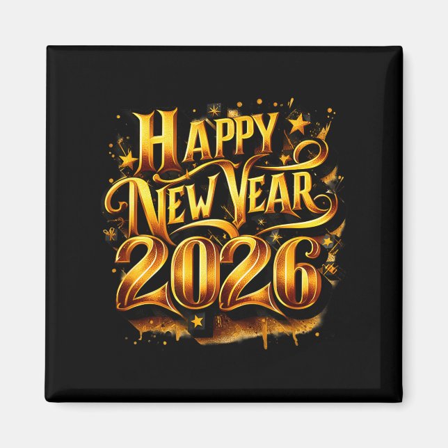 Aimant Cheers To 2026 Happy New Year Party  (Devant)