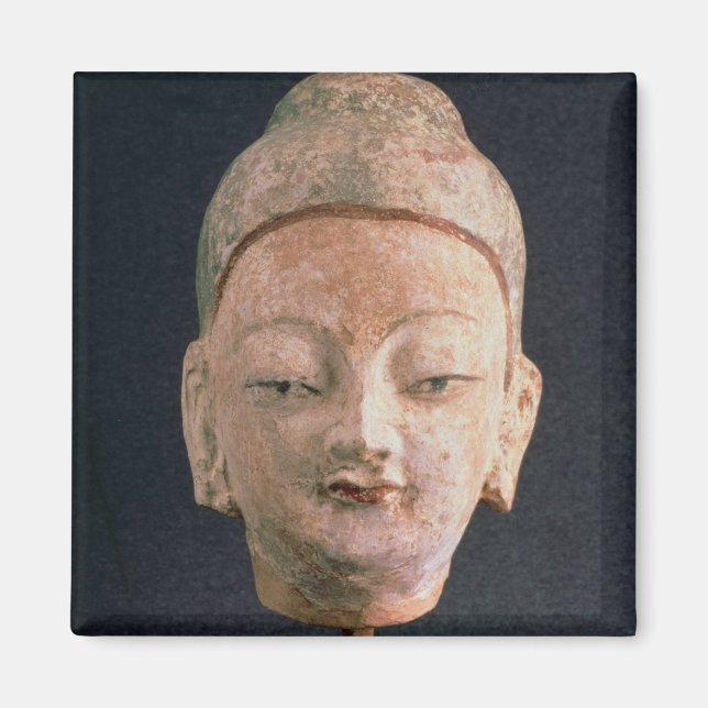 Aimant Chef d'une statue de Bouddha, de Bezeklik (Devant)