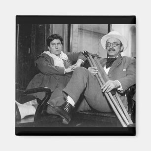 Aimant Chef et aide d'anarchiste de femme dans l'image