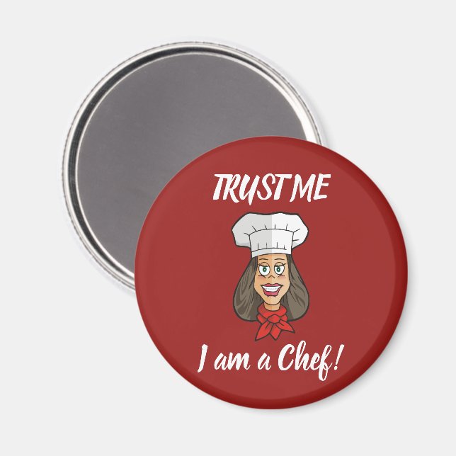 Aimant Chef femme (Recto/Verso)