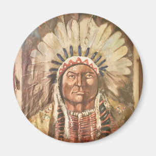 Aimant Chef indien Sitting Bull