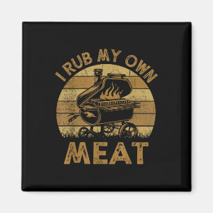 Aimant Chef Papa I Rub My Prown Meat Bbq Funny Barbeque