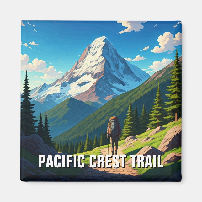 Aimant Chemin Pacific Crest (Devant)
