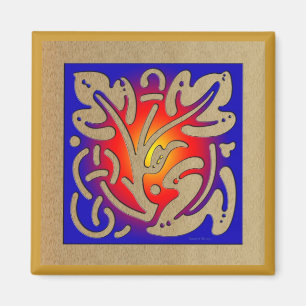 Aimant Cheminée Abstraite