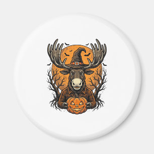 Aimant Chemise à chapeau de sorcière de Halloween Moose v