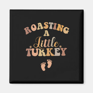 Aimant Chemise d'annonce de grossesse de Thanksgiving Aut