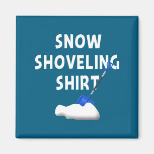 Aimant Chemise de déblaiement de neige Drôle d'hiver Sn