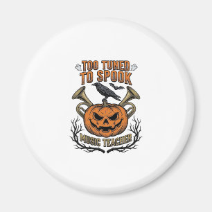 Aimant Chemise de gravure de citrouille Halloween profess