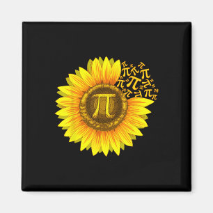 Aimant Chemise de jour Pi Femmes Sunflower Math Enseignan