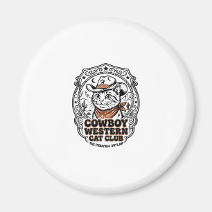 Aimant Chemise de l'amant de chat occidental Cowboy - Cow