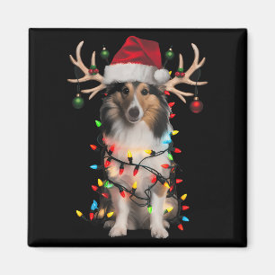 Aimant Chemise de l'arbre de Noël Shetland Sheepdog Shetl