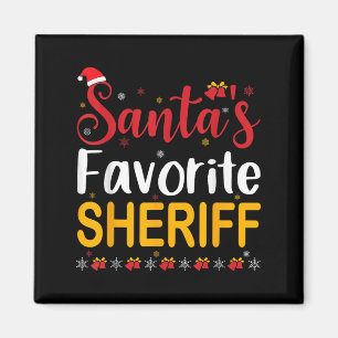 Aimant Chemise de Noël assortie pour famille du shérif pr