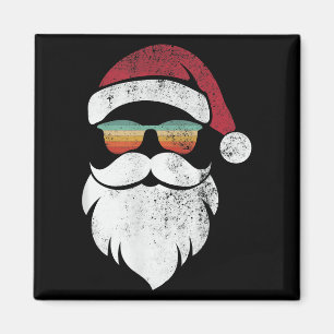 Aimant Chemise de Noël Chapeau Barbe de Père Noël Lunette