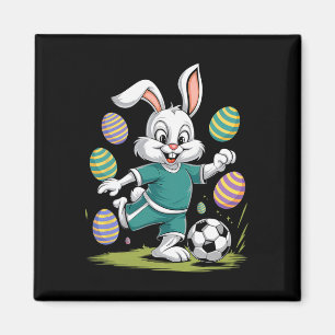 Aimant Chemise de Pâques de football garçons Enfants Lapi
