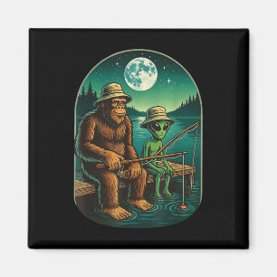 Aimant Chemise de pêche Bigfoot Hommes Garçons Sasquatch 