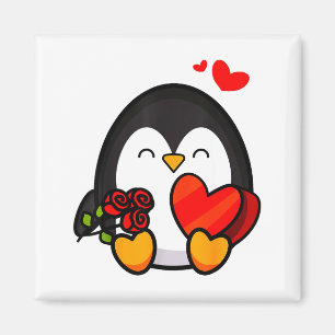 Aimant Chemise de pingouin de la Saint-Valentin _ Cadeau