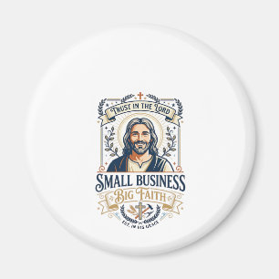 Aimant Chemise de propriétaire de petite entreprise Jesus