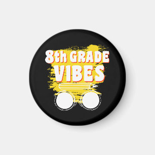 Aimant Chemise de retour à l'école 8e année Vibes Enfant 