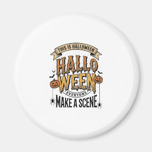Aimant Chemise de scène Halloween Gravure vintage Citroui