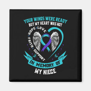 Aimant Chemise de sensibilisation au suicide Nièce Tante 