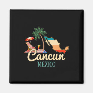 Aimant Chemise de souvenir de Cancun au Mexique pour fami
