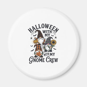 Aimant Chemise d'équipage de gnome Halloween Gravure vint