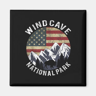 Aimant Chemise du parc national de Wind Cave Camping Dako