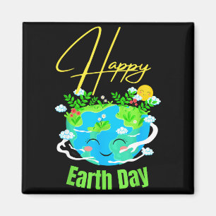 Aimant Chemise Journée de la Terre Happy Terre mignonne a