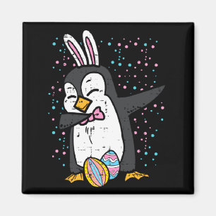 Aimant Chemise Lapin de Pâques Pingouin Dab Danse