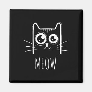 Aimant Chemise Meow Chat Meow Kitty Cute Chats Maman Et C