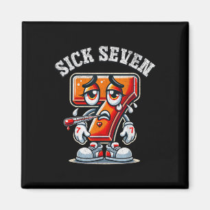 Aimant Chemise Sick Seven Meme Tee Six Seven Fun Wordplay