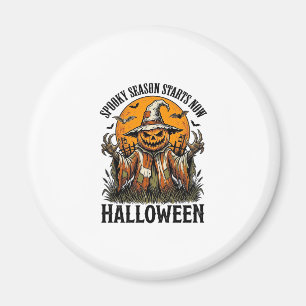 Aimant Chemise sorcière citrouille épouvantail Halloween