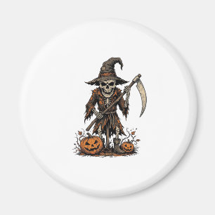 Aimant Chemise squelette épouvantail citrouille Halloween
