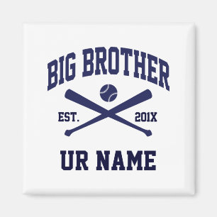 Aimant Chemise T Baseball Grand Frère Personnalisée 