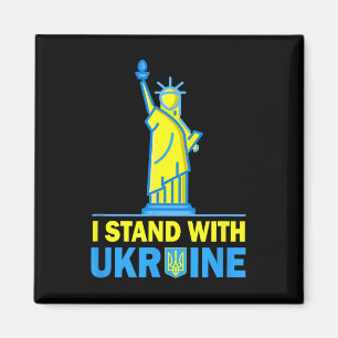 Aimant Chemise Usa Liberté Ukraine Je suis avec l'Ukraine