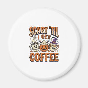 Aimant Chemise vintage Halloween Café Épouvantable jusqu'