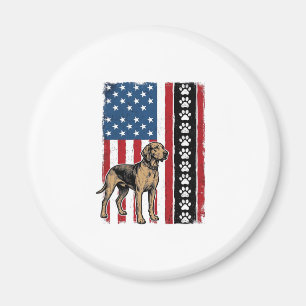 Aimant Chemise vintage patriotique empreinte de patte de