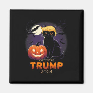 Aimant Chemises de chat Trump Chat noir Costume d'Hallowe