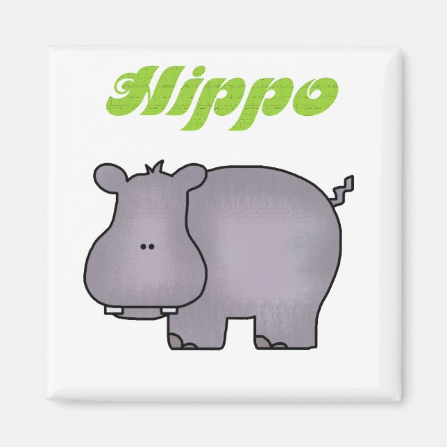 Aimant Chemises et cadeaux Hippopotamus (Devant)