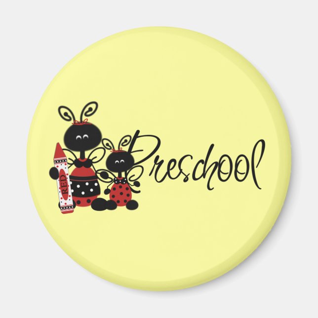 Aimant Chemises et cadeaux préscolaires Ladybug (Devant)