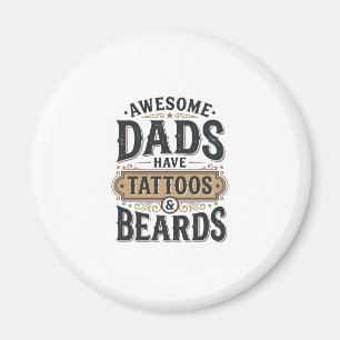 Aimant Chemises Vintage pour Papas Géniaux avec Tatouages