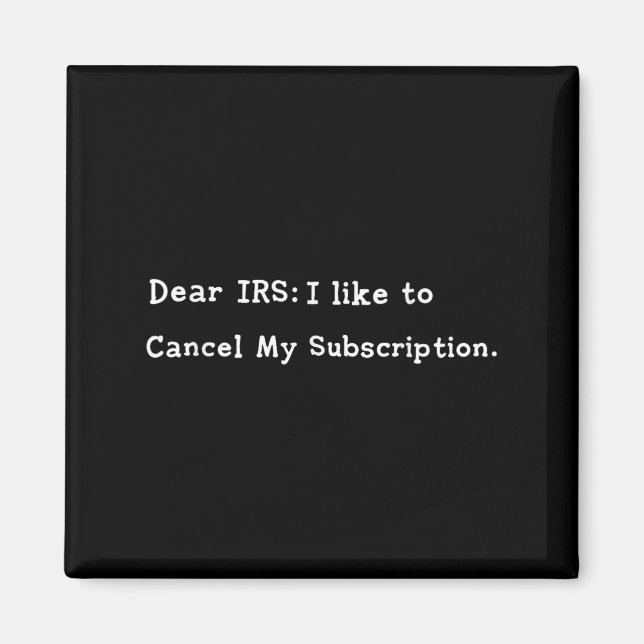Aimant Cher Irs Drôle Saison Fiscale Mème Comptable Sarca (Devant)