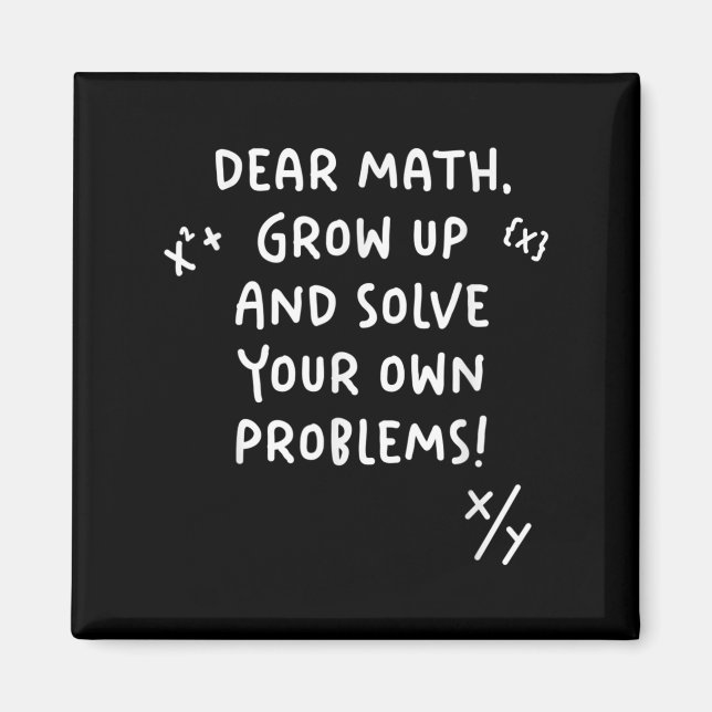 Aimant Cher Math Augmente Et Résoudre Vos Propres Problèm (Devant)