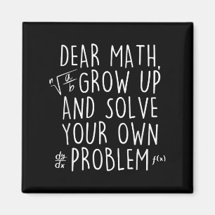Aimant Cher Math Grandir Résolvez Vos Propres Problèmes F